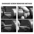 thumbnail image 2 of TFixol 6-Piece High-Quality Steel Screw Extractor Set for Removing Broken Bolts and Studs, Durable Serrated Thread Tools with Plastic Case, 3-22mm Range, 2 of 6