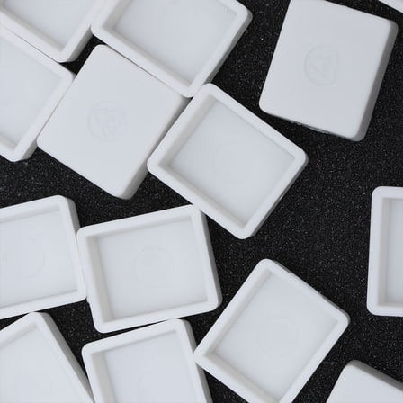 HEMOTON  100 Pcs Watercolor -half Pans Palette with Lid Pigment Compartment