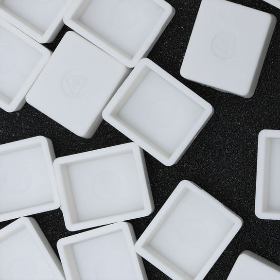 HEMOTON  100 Pcs Watercolor -half Pans Palette with Lid Pigment Compartment