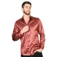thumbnail image 2 of El General Burgundy/Gold Casual Long-Sleeve Shirt 44546, 2 of 6