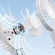 thumbnail image 5 of Ventilador Portátil de Mano Perfecl Mesa Eléctrica Personal Blanco Abanico Portátil, 5 of 8