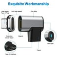 thumbnail image 5 of USB C Magnetic Adapter, (2 Pack) Magnetic USB C Adapter, 24Pins USB3.1 20Gbps Data Transfer 4K 60Hz Video PD 100w Charge Compatible with MacBook Pro/Air USB-C Laptop, 5 of 6