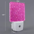 thumbnail image 2 of Fotbe Rose Red Glitter Luz Nocturna LED, Luz de Noche con Sensor de Luz Natural de Anochecer a Amanecer, Se Enchufa a la Pared, Blanco Cálido 0.5W-US, 2 of 7