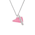 thumbnail image 2 of Delight Jewelry Acrylic 1.25" Hot Pink Cheer Megaphone Silvertone Fearless Bar Charm Necklace, 23", 2 of 4