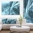 thumbnail image 1 of Fractal 3D Bleu Clair Collision - Impression sur Toile Abstraite, 1 of 3