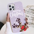 thumbnail image 1 of Regalo de Año Nuevo dibujos animados lindo Navidad Capa para iPhone 14 13 11 12 Mini Pro Max para iPhone 6 7 8 Plus X XR XS SE2 funda de Papá Noel Tan Jianjun unisex, 1 of 2