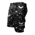 thumbnail image 4 of GrmtClth Men's Halloween print shorts Spooky Pumpkin Fun Graphic Relaxed Summer Short Pants Adjustable Waist Multi Storage Cargo Shorts Daily Outdoor Fun Clothes Black M, 4 of 5