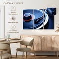thumbnail image 5 of Elephant Stock Blue Tinted Record Player Wall Art - Horizontal Multi Panel Canvas - Living Room Wall Decor - Music Multi Panel - Blue And Red Decor - 33" x 20", 5 of 8