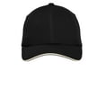 thumbnail image 2 of Port Authority Dry Zone Cap-One Size (Black/ Stone), 2 of 3