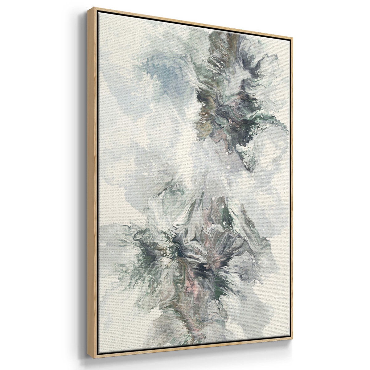 Dancing With Passion Framed Premium Gallery Wrapped Canvas - Ready to Hang - 17 x 25 - Natural Wood Floating Frame