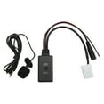 thumbnail image 3 of Wireless  Adapter,  Audio Cable Adapter ABS Metal Long Service Life 12Pin Connector  For Car  With Microphone, 3 of 8