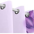 thumbnail image 3 of Coolnut Spring Lilac Purple Floral Blackout Curtain for Bedroom, 2 Panels Thermal Insulated Blackout Drapes Long Darkening Curtains with Grommets for Living Room 55 x 72 Inch, 3 of 5