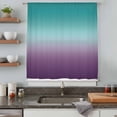 thumbnail image 5 of Teal Purple Ombre Sheer Curtains 84 Inches Long, Turquoise Gradient Modern Abstract Art Light Filering Curtains, Breathable Simi Curtain Privacy Drapes for Living Room Bedroom Window Treatment, 5 of 9