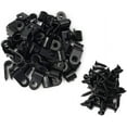 thumbnail image 1 of Cable Clamp R-Type Cable Clip Wire Clamp 1/4-inch Nylon Screw Mounting Cord Fastener Clips with Screws for Wire Management - 50 Pcs Cable Clamps + 50 Pcs Screws, 1 of 5