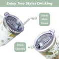 thumbnail image 5 of Sunflower Gifts Cup for Women Girls, 40oz Tumbler with Handle and Straw Lid, Stainless Steel Double Walled Insulated Mug Water Bottle, Sun Flowers Floral Lover Birthday Gift Idea, 5 of 6