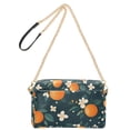 thumbnail image 2 of FORMRS Women Crossbody Purse with Chain Strap Vegan Leather Shoulder Handbag, Green Floral Oranges, 2 of 7