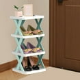 thumbnail image 6 of Bxaolu 4-Tier Shoe Rack, Stackable Shoe Storage Organizer for Bedroom Entryway, Detachable&nbsp;Shoe Rack, Shoe Slots Organizer Shelf, Easy Clean Shoe Tower Rack, Blue, 6 of 6
