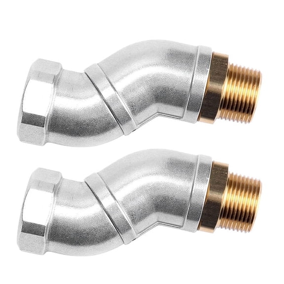 2pcs 1 Inch Hose Swivel 360 Rotating Connector for Nozzle Multi Plane Plane Swivel