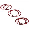 thumbnail image 2 of 7Pcs Red Exterior A/C Air Vent Outlet Ring Cover Trim for Mercedes, 2 of 5