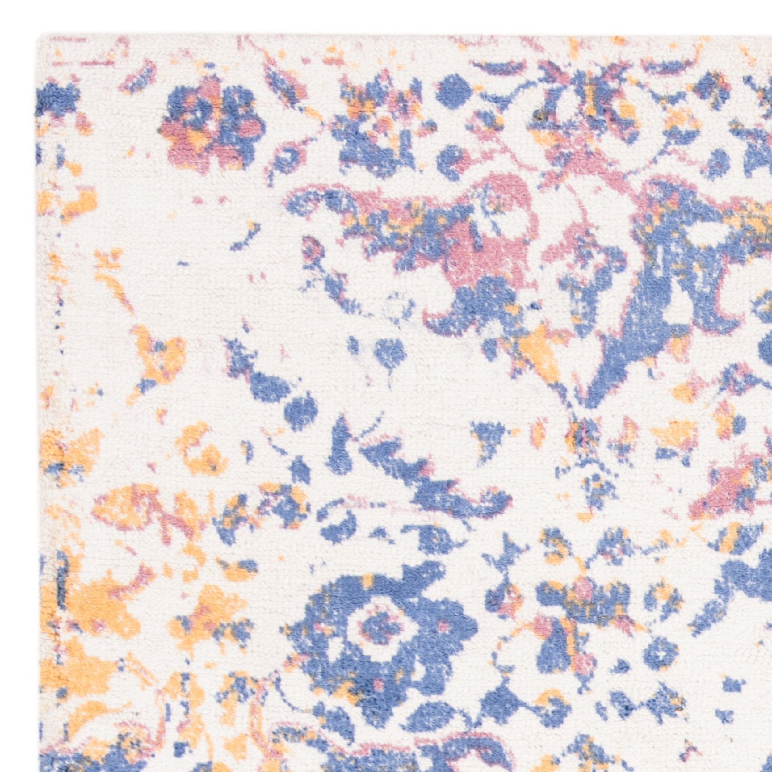 SAFAVIEH Expression Charlene Abstract Area Rug, Ivory/Navy, 4' x 6'