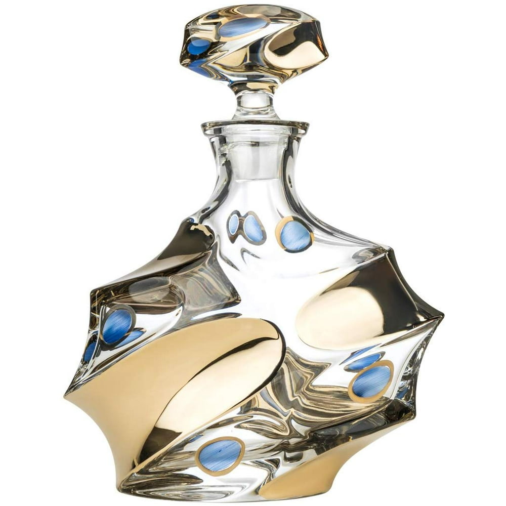 Bohemia Jihlava JS16068, 24 Oz. Calypso Crystal Decanter, Whisky Scotch