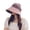 Pink, variant on Women Sun Hat Stripe Heat Isolating Contrast Color Anti-UV Sunscreen Bucket Hat Outdoor Hat