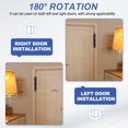 thumbnail image 4 of 7 Inch Screen and Storm Door Closer Spring Door Stop Screen Door Latch Security Stopper White, 4 of 7
