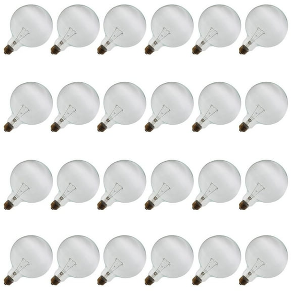 Industrial Performance 150G40/CL 130V, 150 Watt, G40, Medium Screw (E26) Base Globe Light Bulb (24 Bulbs)