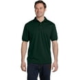 thumbnail image 3 of Hanes Polo en Jersey pour Hommes en Mélange de Coton, m, Vert Forêt Profond, 3 of 7