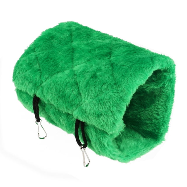 Miangastore Lit pour Animal Maison Vert Peluche 1 Pcs