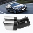 thumbnail image 2 of Tail Throat Exhaust, Stainless Steel Trolley Dual Exhaust Tip Tail Pipe Car Accessories, 2 of 5