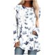 thumbnail image 2 of ICHUANYI Liquidación Blusa holgada de manga larga con cuello redondo para mujer con estampado navideño ICHUANYI WER202308254458, 2 of 5