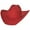 Red, variant on Bullhide Montecarlo Felt Collection Kingman 4X Premium Wool Western Cowboy Hat, 4" Brim 7, Red