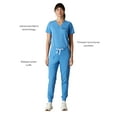 thumbnail image 4 of Members Only Valencia Jogger Scrub Pants for Women - Ceil Blue - S, 4 of 7
