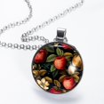thumbnail image 2 of Fruit Glass Design Circular Pendant Necklace - Stylish Women's Fashion Jewelry by XYZ Brand, 2 of 5