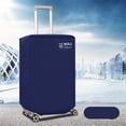 thumbnail image 1 of 1PC Black Luggage Cover Non-woven Fabric Suitcase Protector Baggage Dust Case Cover Suitable For 20-30 Inch Suitcase Case blue 24 inch, 1 of 6