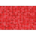 thumbnail image 2 of Red Tiles Mosaic Wall Mural Decal by Wallmonkeys Vinyl Peel and Stick Graphic (36 in W x 24 in H), 2 of 4