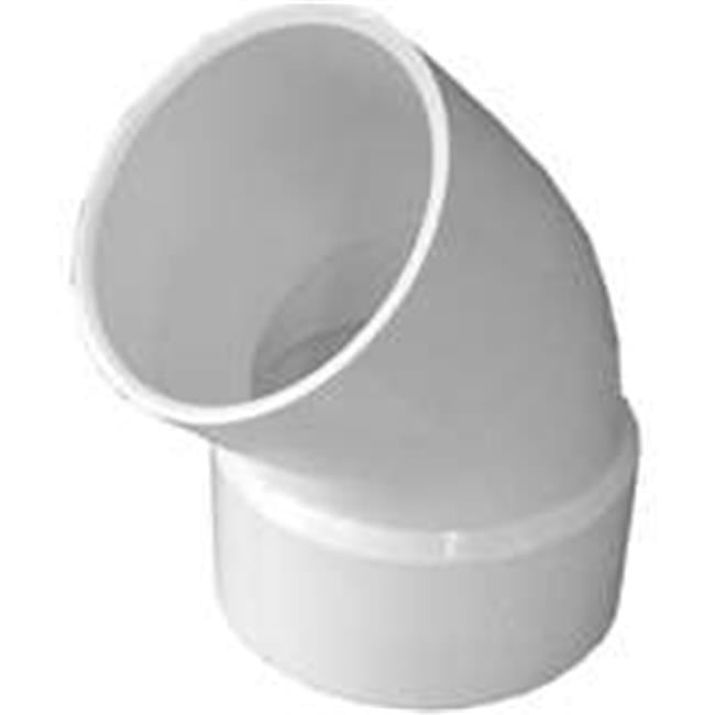 Genova Products 42730 3 In. Pvc Sewer & Drain 45 Degree Street Elbow
