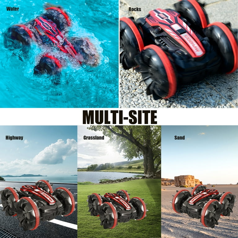 UUGEE Amphibious RC Stunt Car, 4WD All-Terrain Remote Control Toy
