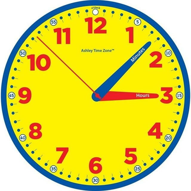 Ashley Productions ASH50200 12 Pouces Fuseau Horaire Instruction Horloge
