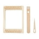 thumbnail image 3 of Kit de telar de madera, máquina de tejer de 20 cm x 15 cm, aguja de tejer a mano 3 piezas, 3 of 9