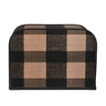 thumbnail image 3 of Toasting Machine Cover 4 Pieces 12.4×10.6×8.3in Dust-Proof Explosion-Proof Waterproof And Wear-Resistant Hollow Bottom Saddlebrown Buffalo Plaid Check Tartan Scotland_1, 3 of 7