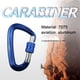 thumbnail image 5 of Sywqhk Mosquetón en forma de D 12KN Hebilla de escalada Seguridad Seguridad Master Lock (Azul) Sywqhk Alta Calidad, 5 of 6