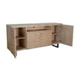 thumbnail image 3 of Desy TV Media Entertainment Console, Fluted Doors, Light Brown 72 Inch, 3 of 5