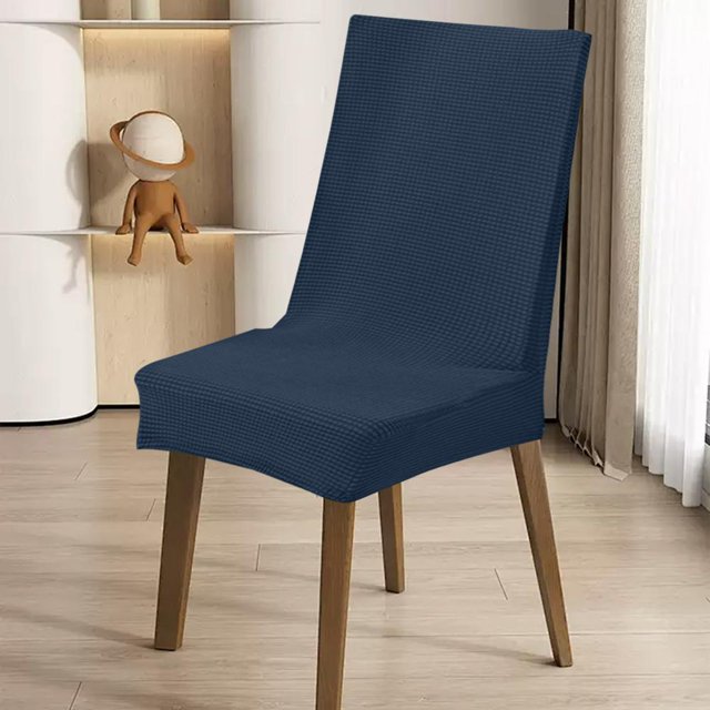 Feltree Solid Color Brushed High Elastic Chair Cover - Soft, Waterproof & Dirt-Resistant Slipcover for Dining Chairs, Universal Fit 16-24 Inch, Machine Washable