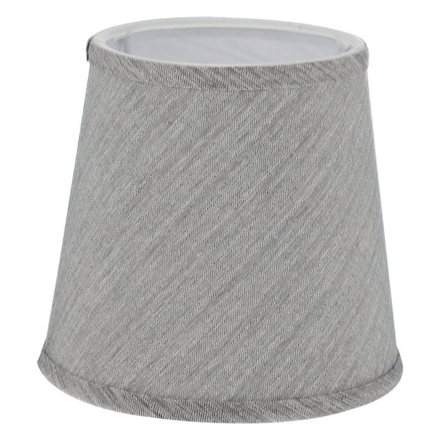 GOOHOCHY 1 lámpara de techo de cristal con pantalla de tela para lámpara de pared (gris)
