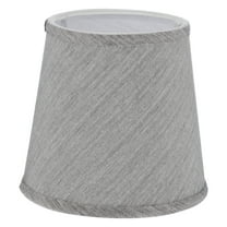 Zonhebin Cloth Lamp Shades Clip On Barrel Grey