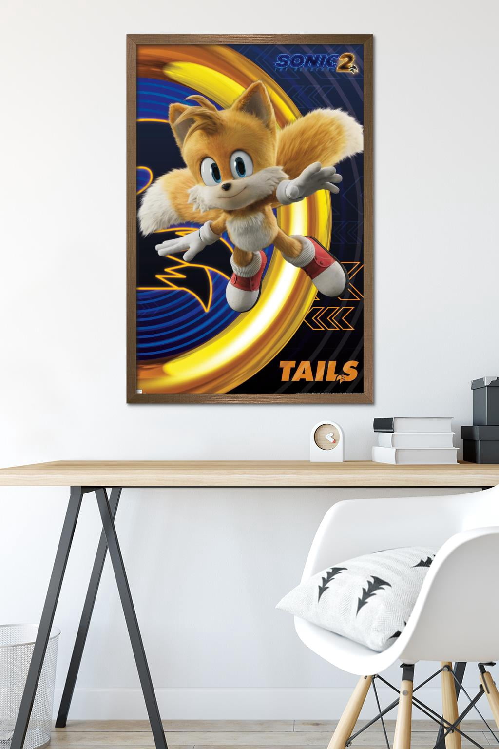 Sonic The Hedgehog 2 - Tails Wall Poster, 22.375" x 34" Framed