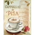 thumbnail image 4 of Gango Home Decor Italian Rome & Pisa Coffee Cup Kitchen Wall Art; Two Beige 11x14in Unframed Paper Prints, 4 of 6