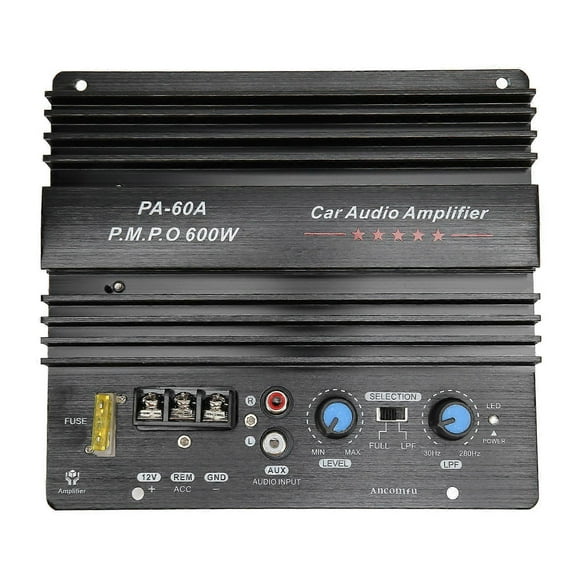 12V 600W Car o Power Amplifier High Power Subwoofer